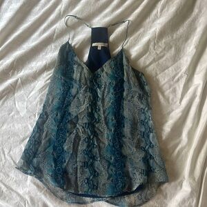 Lavender Brown snake print cami